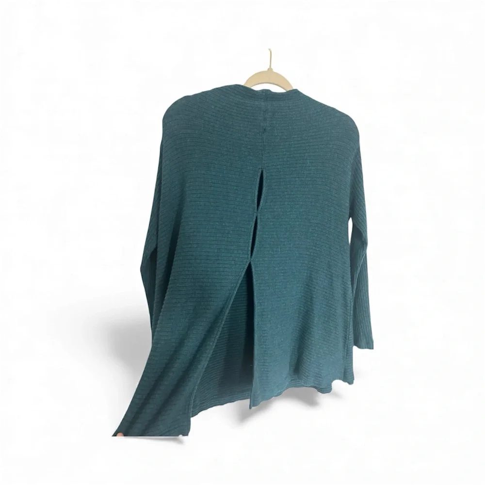 We The Free Teal Cowl Neck Sweater - Picture 3 of 7